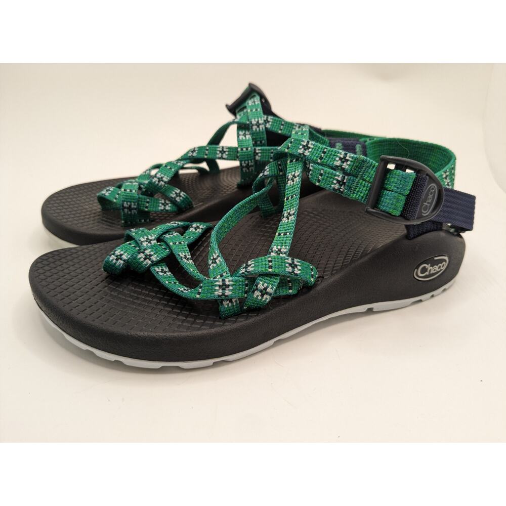 Chaco Green and Black Women's Sandals